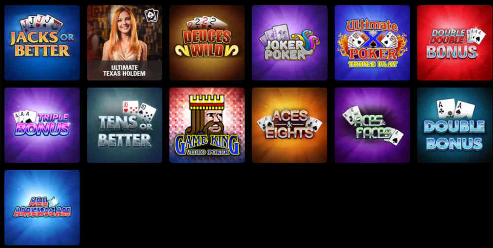 Play video poker at PokerStars Casino